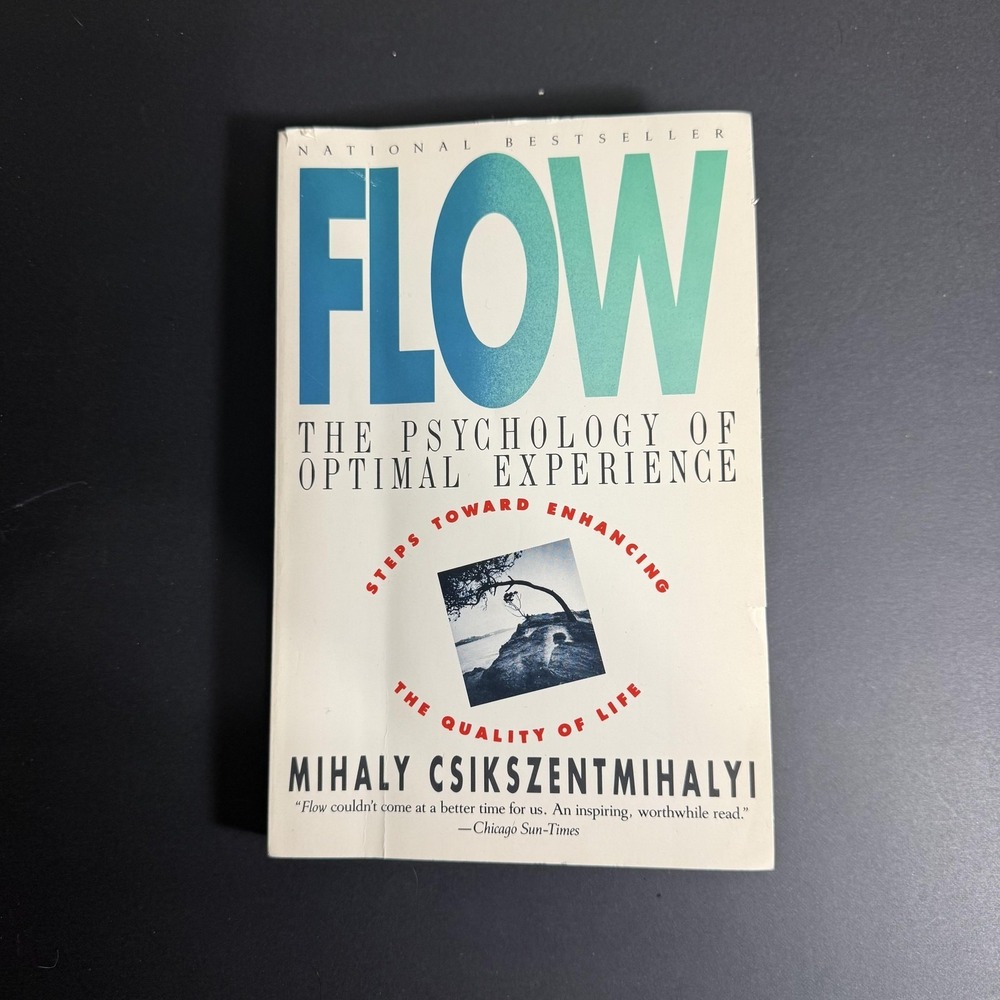 FLOW The Psychology Of Optimal Experience Mihaly Csikszentmihalyi PB White